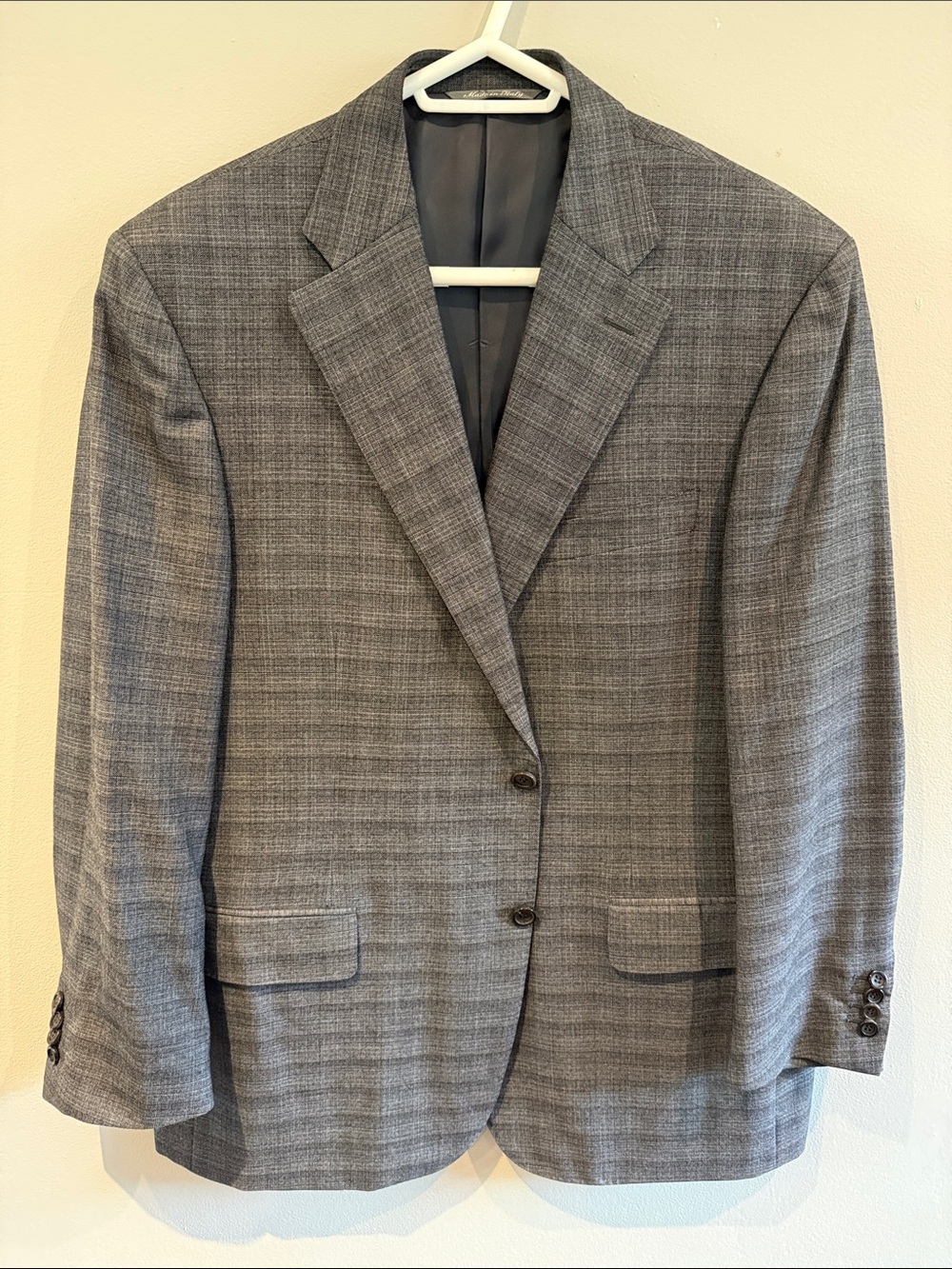 Canali Gray Plaid Sport Coat
